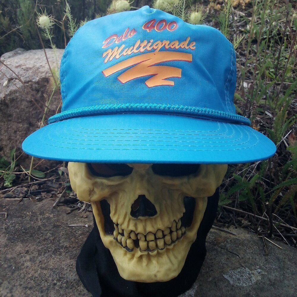 Deadstock Vintage Delo 400 Multigrade Rope Snap Back Hat